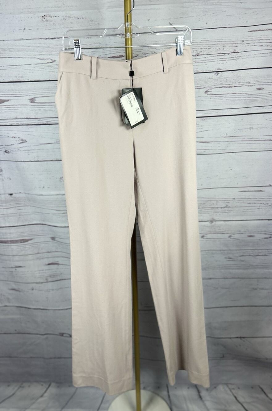 St. John Collection Diana Straight Leg Dress Pants Beige Size 6 NWT $495